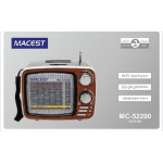 MACEST - راديو محمول مع بلوتوث / مكبر صوت / USB MC-52200 