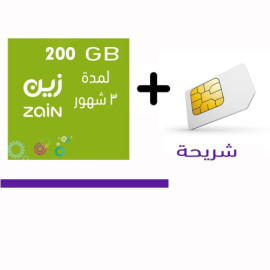 عرض 13 احصل على شريحة بيانات  200 جيجا - لمدة 3 شه..