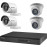 4 كاميرات مراقبة هيك فيجن 8 ميجا + جهاز تسجيل  مع التركيب مجاناً